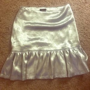 Metallic skirt, used, size: Large, brand: fridda